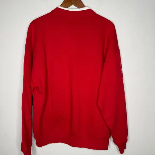 VTG Day Breeze Cats Kittens Snowflake Print Crewneck Sweatshirt Sz XL Red