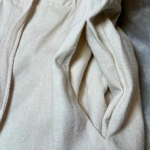 Julies & Leopold Linen Blend Drawstring Pants Womens Small Beige Lightweight Tan Size undefined