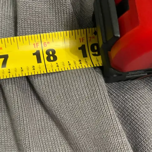 Victor Costa Occasion gray Embellished long sleeve sweater button up Cardigan L Size L