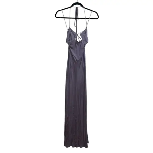 Bec & Bridge Kai Strappy Cutout Maxi Dress In Ash Lilac Purple