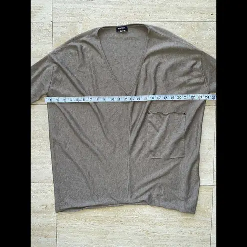 Kerisma  Sweater Brown 3/4 Long Sleeve V-neck Pullover S/M Women‎