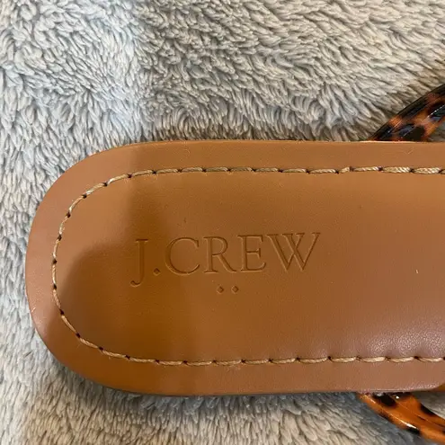 J.Crew  Cheetah Print Easy Summer Flip Flop Sandals