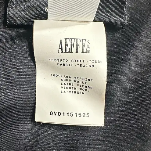 Jean Paul Gaultier Femme Pencil Skirt Women's 6 Black Wool Silk Knee Length Slit