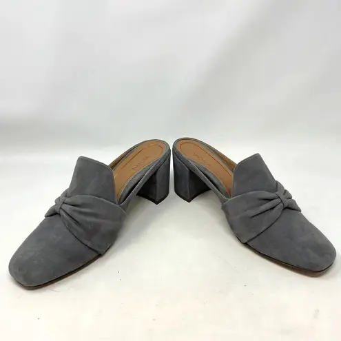Vionic Plaza Presley Heeled Mules Gray Suede Size US 8.5