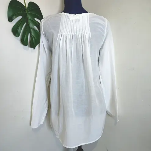 CP Shades Cotton Silk Flowy White Top