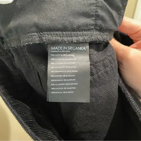 Club Monaco Black High Rise Skinny Corduroy Pants Women’s Size 27