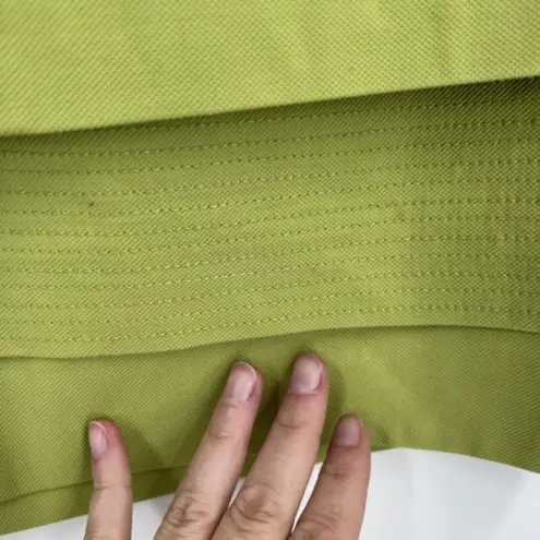 Etcetera Women's Tiered Layered Woven Fully Lined Skirt Bold Lime Green Size 6