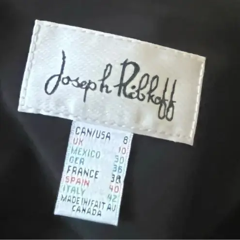 Joseph Ribkoff Women's Black Cap Sleeve Body Con Dress Size 8 | EUC