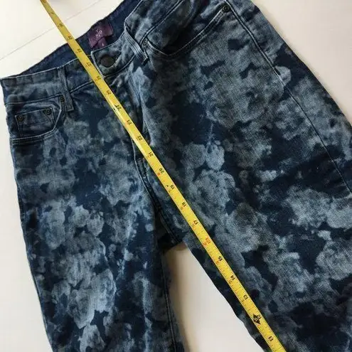 NYDJ ALINA LEGGING IN Indigo FLORAL PRINT SIZE 6