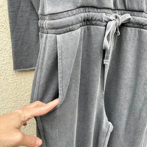 AMO Georgie Long Sleeve Crop Jumpsuit XS Gray