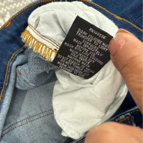 Universal Standard Flare Leg High Rise Jeans Blue Indigo Denim Size 14