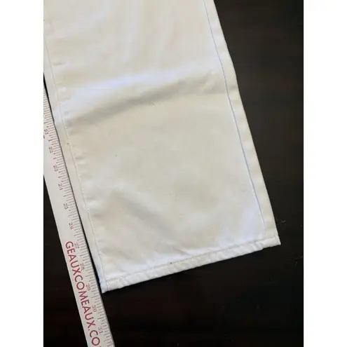 Chelsea and Violet  Jeans High Rise Dad White Denim Distressed Size 29