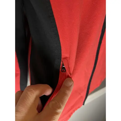 Ralph Lauren Lauren  Jacket Womens Small Red Black Full Zip Track Sport Athletic