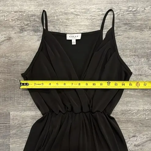GILLI NWOT black wide leg v neck spaghetti strap light weight jumpsuit