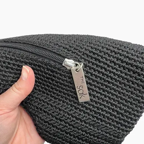 The Sak Solid Black Crochet Shoulder Bag Purse