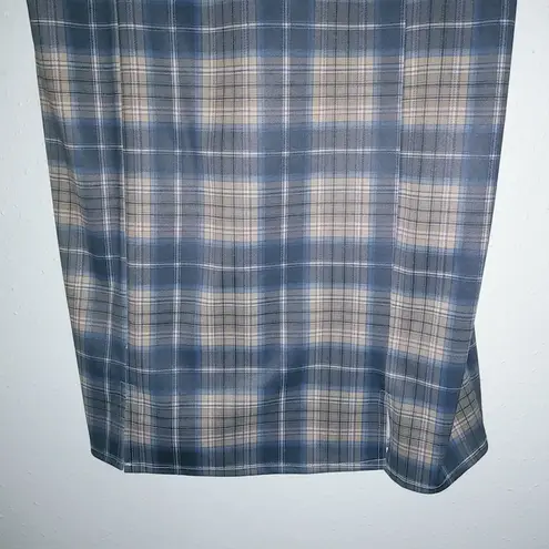 Paper Moon 3X Fall Plaid Jumper Dress Plus in Tan Black Blue