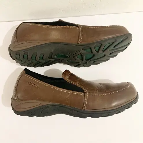 EastLand Sage Brown Leather Slip On Loafer Size 10M
