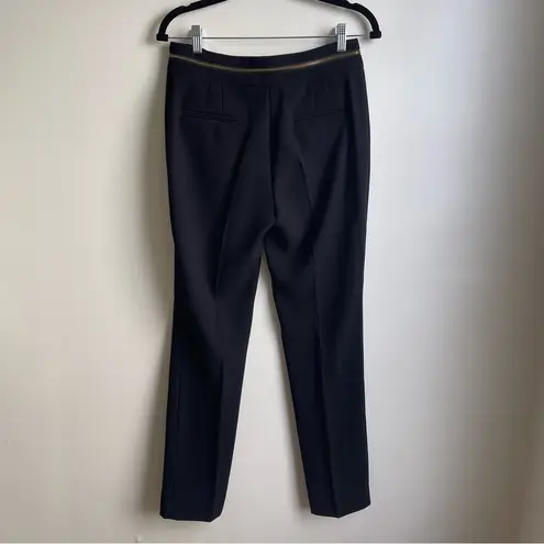 Roberto Cavalli Vintage 90s Y2k CLASS Black Pants Trousers Slacks Gold Zipper 8