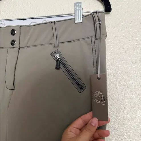 Million Dollar Breech Knee Patch Higher Rise, Super Stretch khaki color size 30R Tan