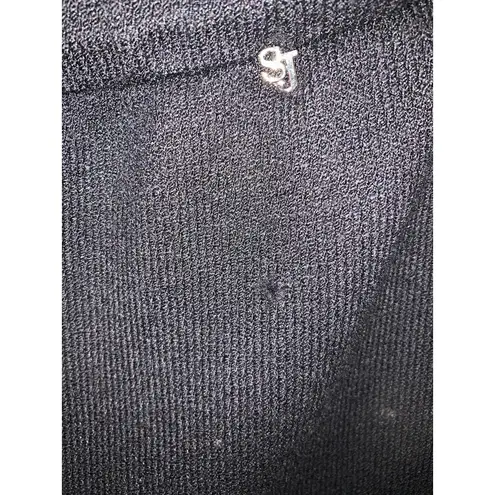 St. John Sport Women's Black Knit Drawstring Capri Pants Size XL Casual - Image 3