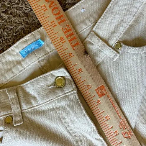 J. McLaughlin  cream off white‎ straight leg denim jeans pants size 8