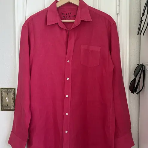 Frank & Eileen  Mary linen button down tunic dress thumbnail 3