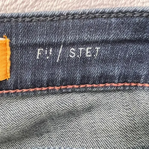 Pilcro and the Letterpress Pilcro Stet Slim Ankle Jeans Dark Wash Stretch Denim Size 29