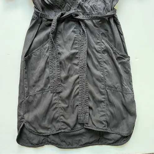 Pilcro and the Letterpress Anthropologie Black Shirt Dress SIZE Small