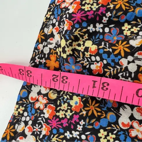 Apiece Apart Women's Black Mana Floral Print Mini Dress Size XS