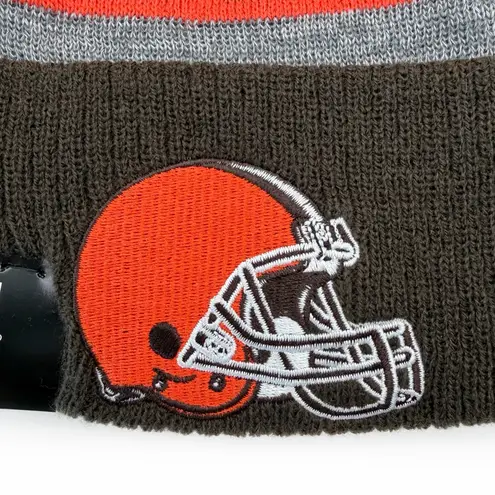 New Era Cleveland Browns Winter Hat Beanie Mens Womens NFL Fan Gear Gift Orange Brown