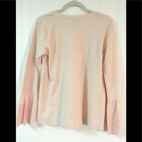 Bobeau top pink with rifle sleeve Small NWT