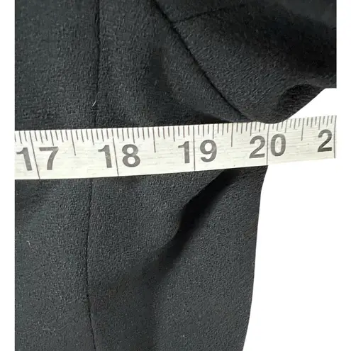 Kasper Vintage Tuxedo Jacket 16 Black Wool Satin Double Breasted Power Blazer Size 10