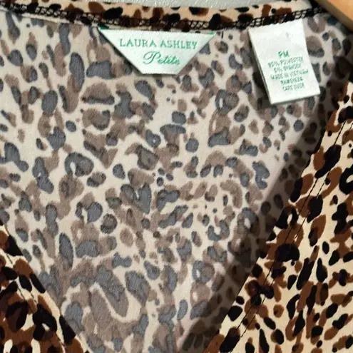 Laura Ashley Petite Medium Animal Print Shirt