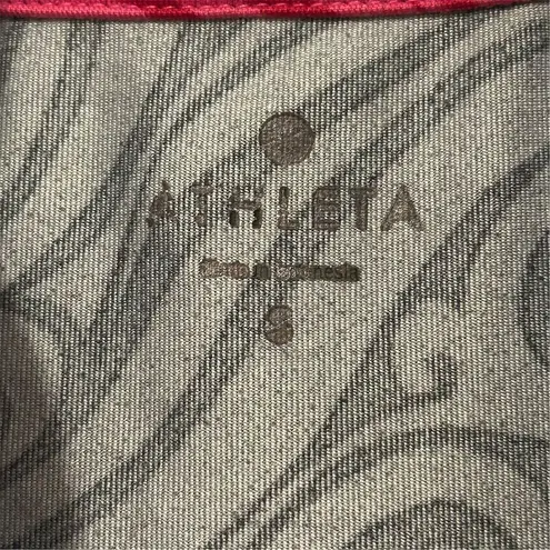 Athleta  Women's Black and Gray Half Zip Pullover Size S Activewear Top