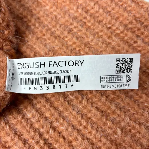 English Factory English Factory Collar Oversize Collared Rib Chucky Sweater Peach Size XS