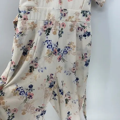 Crystal Sky jumpsuit wide leg open back tie waist spring floral Size undefined