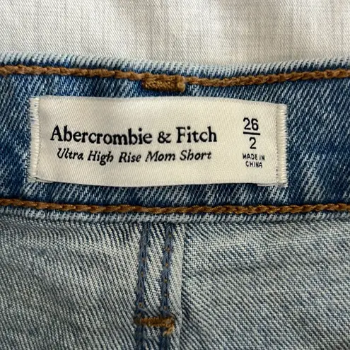 Abercrombie & Fitch  Ultra High Rise Mom Denim Jean Shorts Size 26