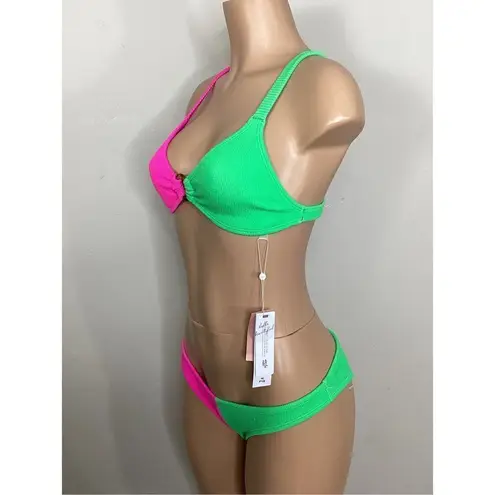 PilyQ New. two toned teeny bikini set. Small. Retails $168