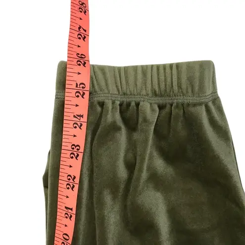ARAMINTA JAMES Velour Trackiepant Women 10/M Khaki Stylish Travel Loungewear NWT Green