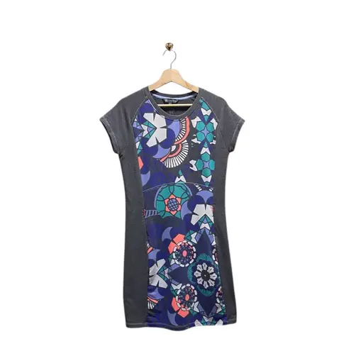 Title Nine Jersey Gidget 2.0 Modern Color Block Dress Gray Size M Athleisure