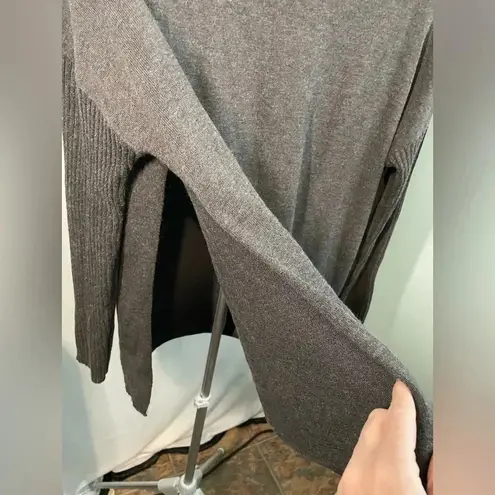 ASOS  split side turtleneck grey sweater size 6‎ -B12
