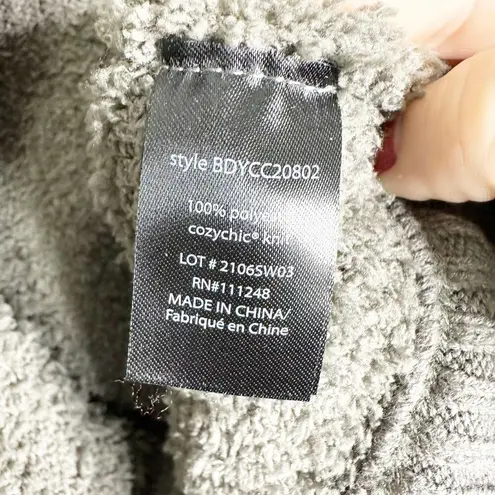 Barefoot Dreams Cozychic Gray Cozy Waterfall Open Vest Girls Size 12/14