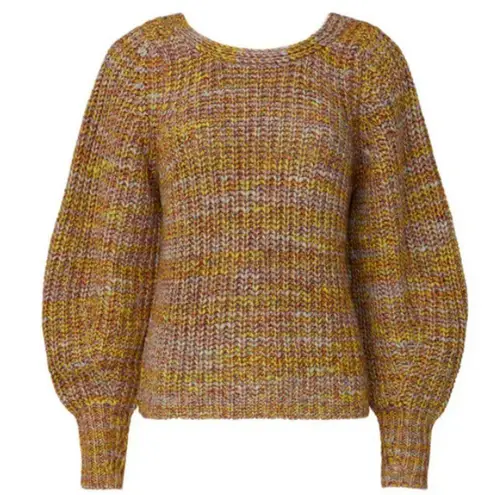 Ba&sh 💕💕 Gilet Haili Reversible Cardigan Sweater ~ Jaune Knit Small US 6 - Image 13