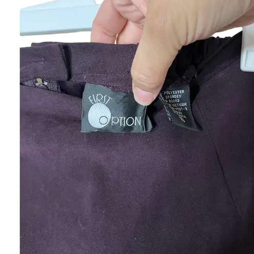 Vintage First Option 90s Purple Suede Like Maxi Skirt Size 10