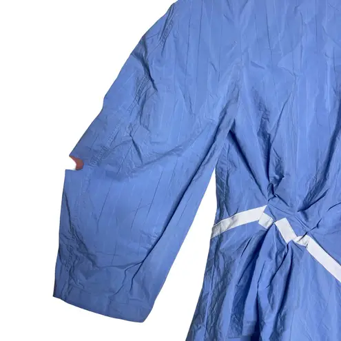 PALMER//HARDING Static Light Blue Blouse Top Sz 4