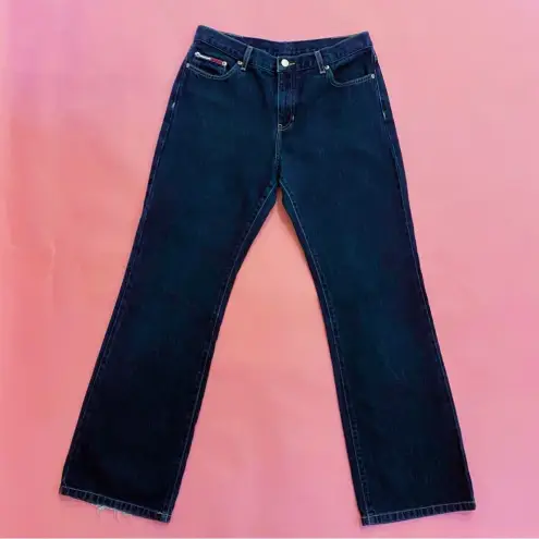 Tommy Hilfiger Authentic 90s  Flared & Mid-Rise Dark Blue Denim Jeans