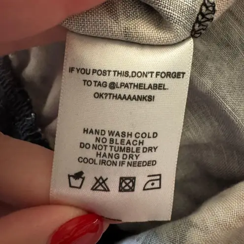 LPA Floral Ruffled Sleeve Off Shoulder Thong Bodysuit Medium