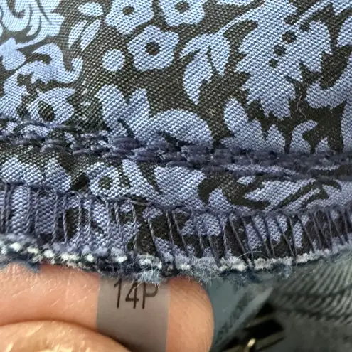 Soft Surroundings Dark Blue Straight Leg Jeans 14P