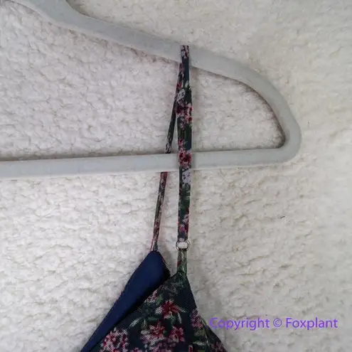 Allison Joy Allison Joy floral spaghetti adjustable strap ruched dress, size L - Image 11