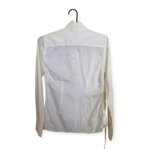 BCBGMAXAZRIA BCBG SZ S white button down shirt 